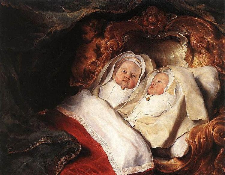 Salomon de Bray The Twins Clara and Aelbert de Bray oil painting image